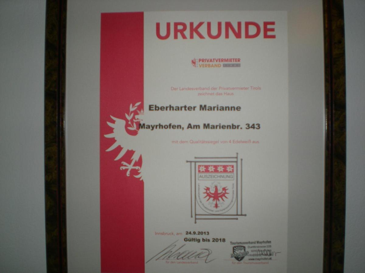 Haus Eberharter Mayrhofen Exterior foto